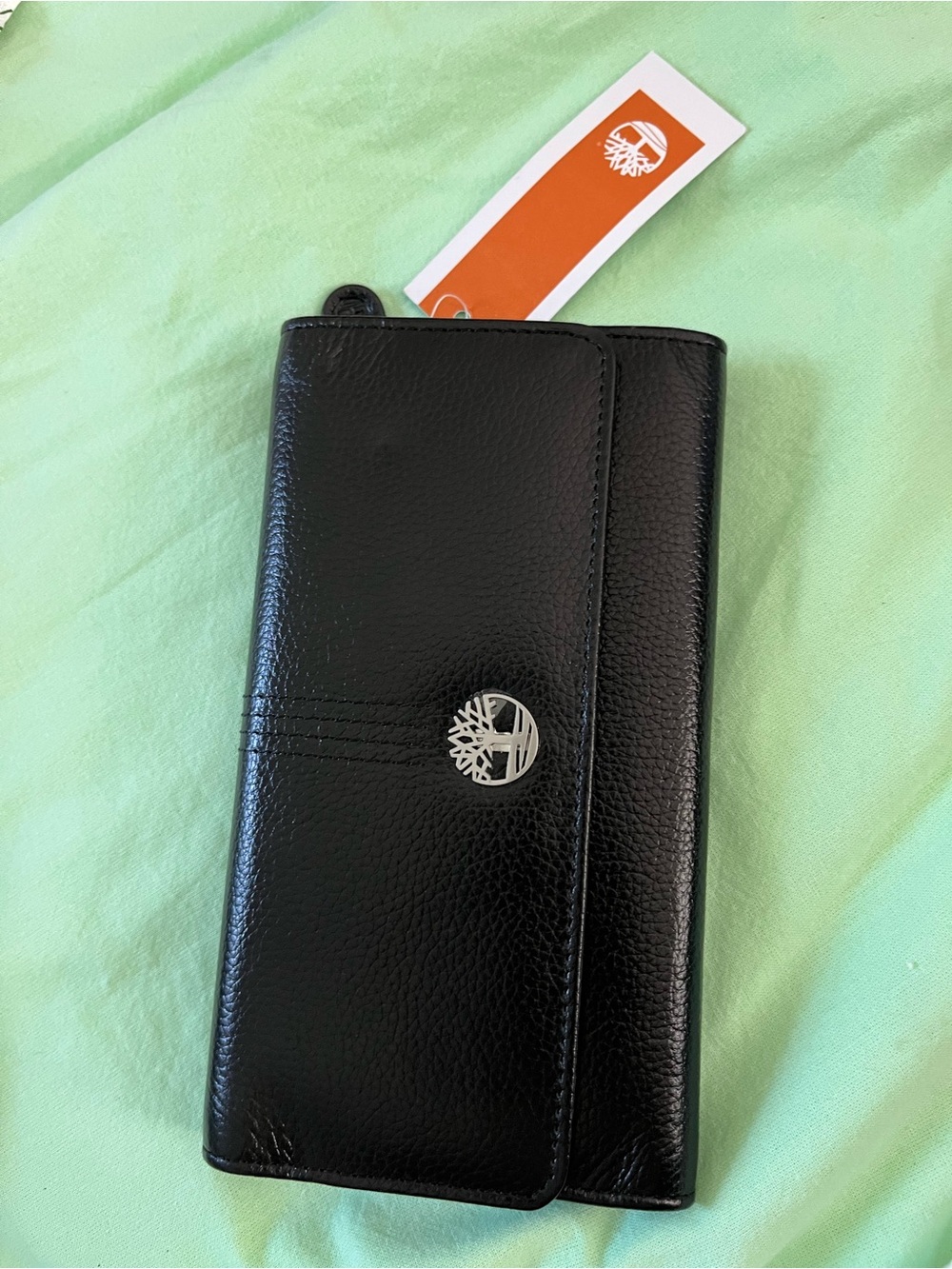Timberland Black Bi-Fold Leather Wallet